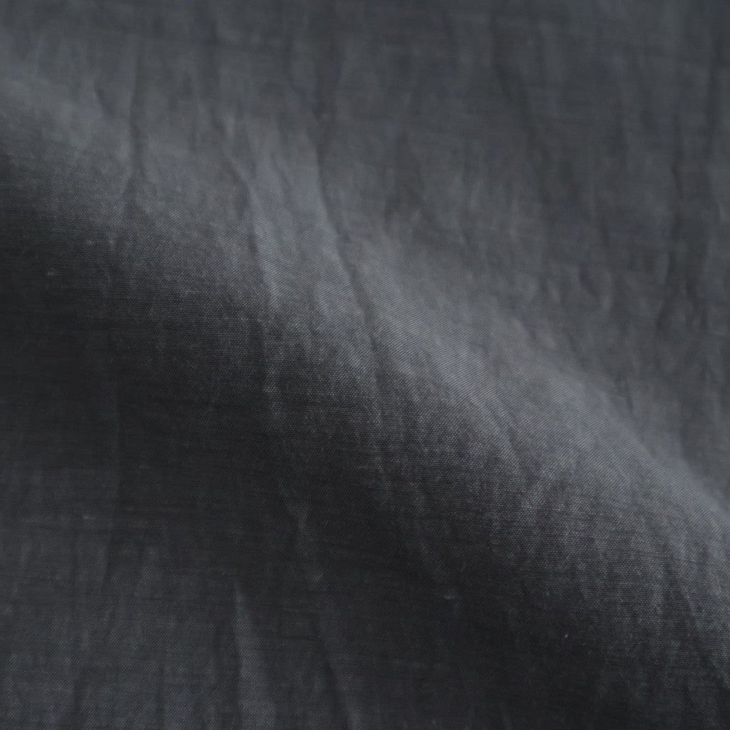 葉影のリズム：Frilled sleeves blouse #earth charcoal [11261-02307]