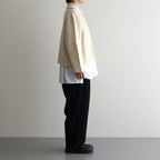 Wool cashmere beaver tuck pants #Navy [TS243PT099]