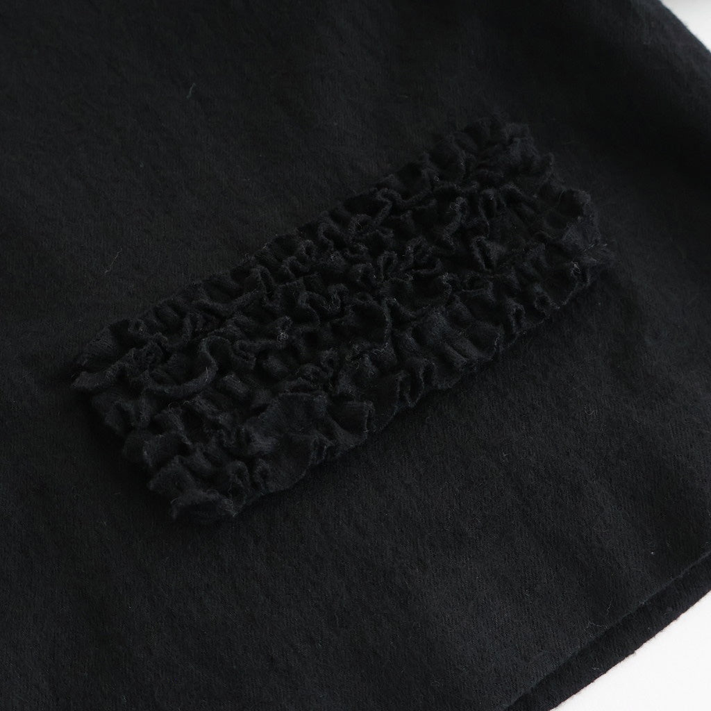 C/W FRILL DECORATION JACKET #Black [no.7696]