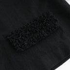C/W FRILL DECORATION JACKET #Black [no.7696]
