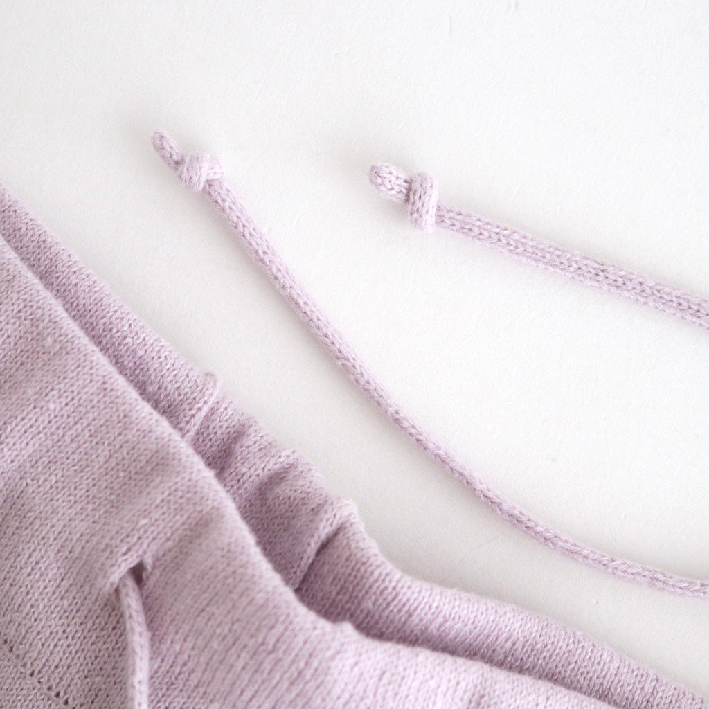 brushed silk cotton wide straight pants #lilac [WVFL-UW103]