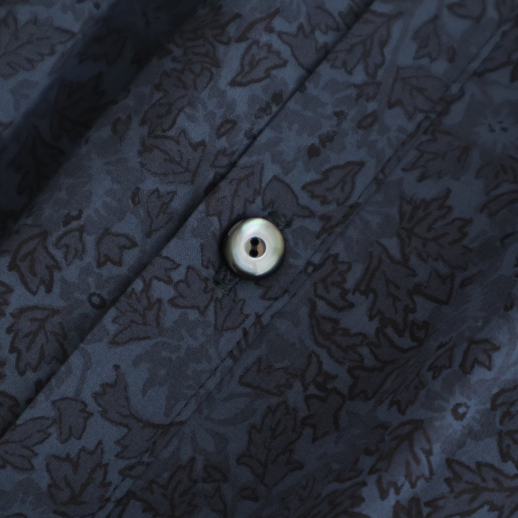 霞の空：Frilled collar blouse #dark flower [13251-10107]