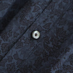 霞の空：Frilled collar blouse #dark flower [13251-10107]