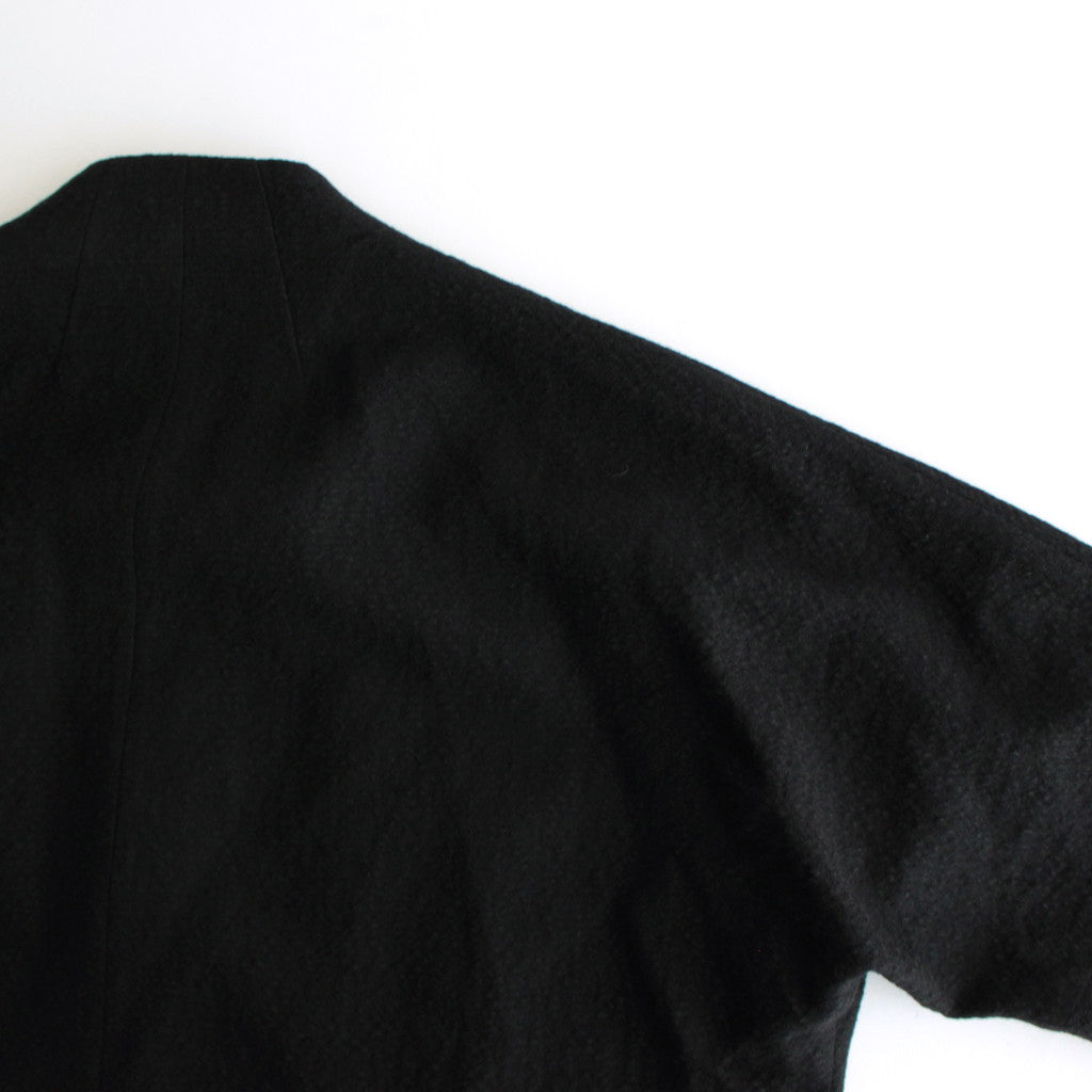 単純なる風景 Funnel collar cocoon jacket #black [TLF-125-jk001-wlc]