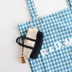 MINI MINI TOTE KEY RING #Black dog付き [no.8008]