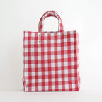 PAPER TOTE SMALL NEEDLE PUNCH #GINGHAM RED [TMB-2286H]