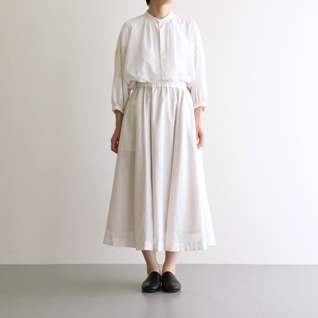 Translucent Silence Circular skirt #Off White [TLF-225-sk005-cdv]
