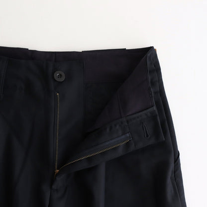 HW wide trousers #Navy [242505]