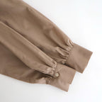 静寂の欠片 Back open garher dress #beige [TLF-126-op001-la]