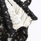 CROWN MOTIF LACE BAG #Black [no.7532]