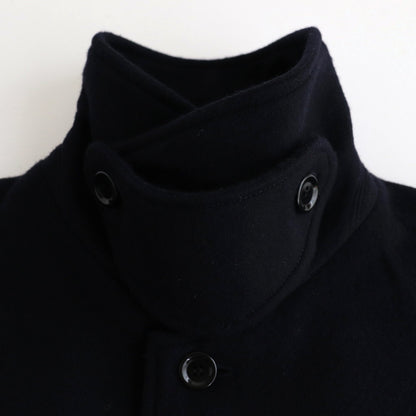 Wool cashmere beaver stand collar coat #Navy [TS243CO080]