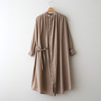 静寂の欠片 Back open garher dress #beige [TLF-126-op001-la]