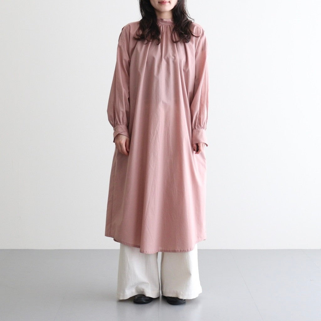 静寂の欠片 Back open garher dress #Smoky Pink [TLF-126-op001-la]
