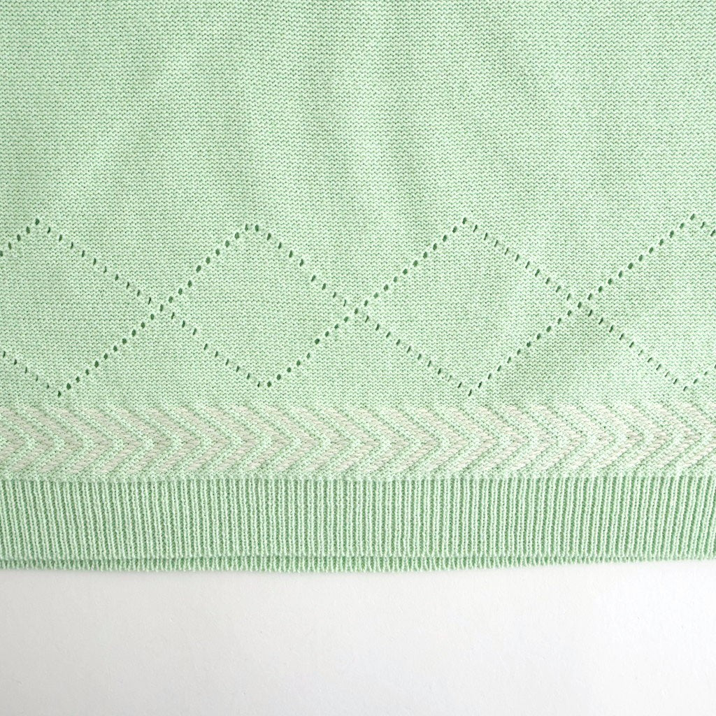 Kafusho Polo Knit #Pale green [261808]