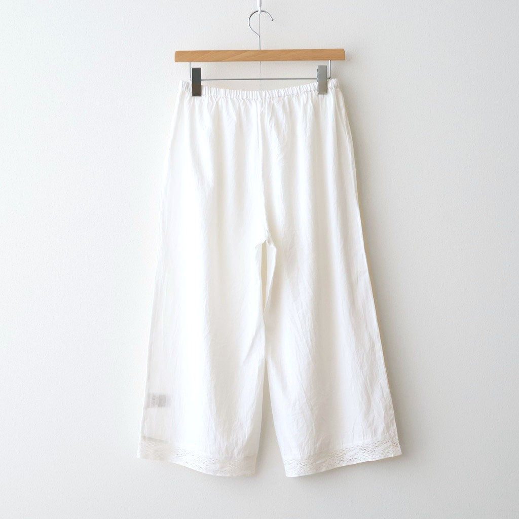 80s COTTON VOILE LACEUNDER PANTS #9100 WHT (OFF WHITE) [NSL26094]