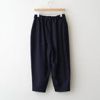 夜色：Tucked pants #dark navy [13251-18113]
