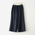 WOOL FLANNEL EASY WIDE PANTS #3900 NAVY [GNMDS2052WF]