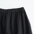 40s POPLIN PLAIN HEM PLEATS EASY PANTS #9900 BLACK [NSL25546]