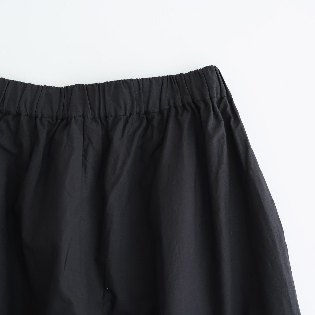 40s POPLIN PLAIN HEM PLEATS EASY PANTS #9900 BLACK [NSL25546]