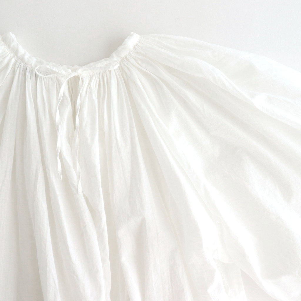 GARMENT DYE LAWN GATHER SMOCK #White [no.7520]