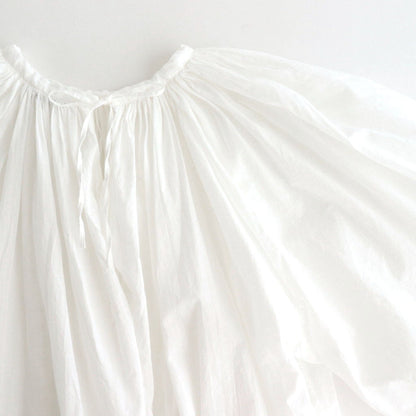 GARMENT DYE LAWN GATHER SMOCK #White [no.7520]