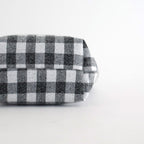 BAGUETTE TOTE MINI NEEDLE PUNCH #GINGHAM BLACK [TMB-2381H]