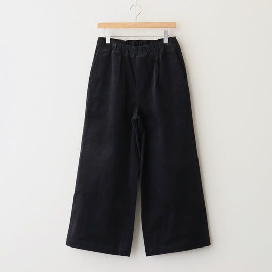 11WALE CORDUROY EASY WIDE PANTS #9900 BLACK [GNMDS2052CP]