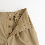⼀握の⾔葉 Wide tapered trousers #beige [TLF-226-PT001-Reht]