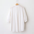 半透明の沈黙 Flare blouse #Off White [TLF-225-sh009-cdv]