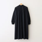 日日夜夜：Embroidery long tunic shirt #B black [13251-05307]