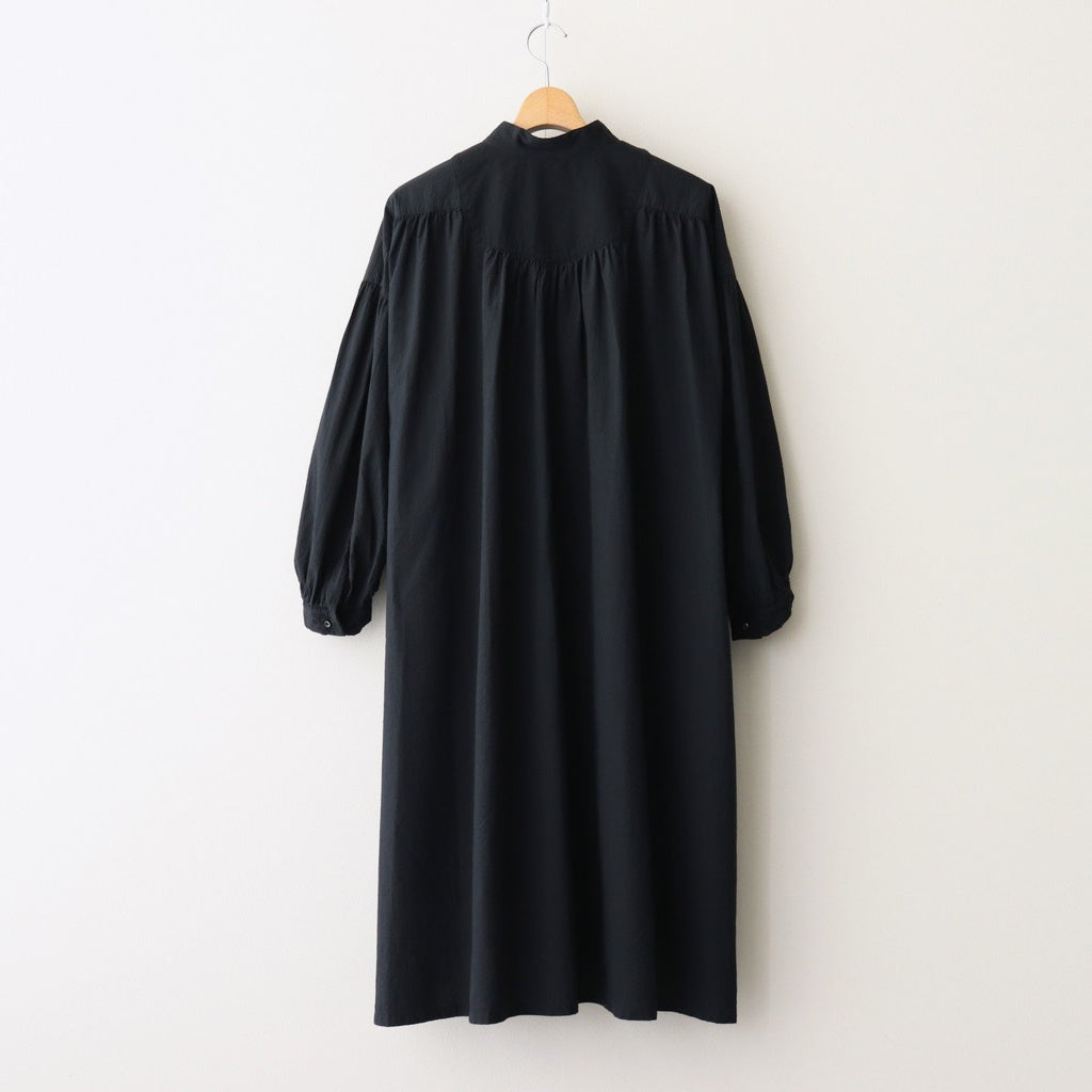 日日夜夜：Embroidery long tunic shirt #black [13251-05307]