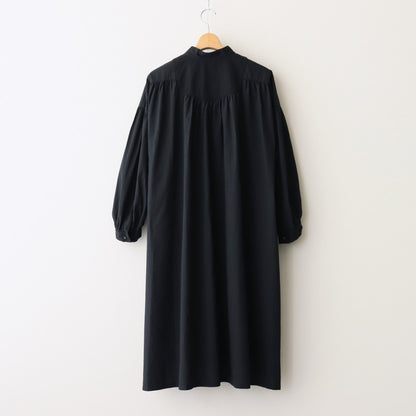 日日夜夜：Embroidery long tunic shirt #black [13251-05307]