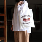 OH MY DOG TOTE BAG #white [no.7000]