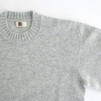 fine lambs wool crew-neck P/O #light gray [WVFL-UW117]