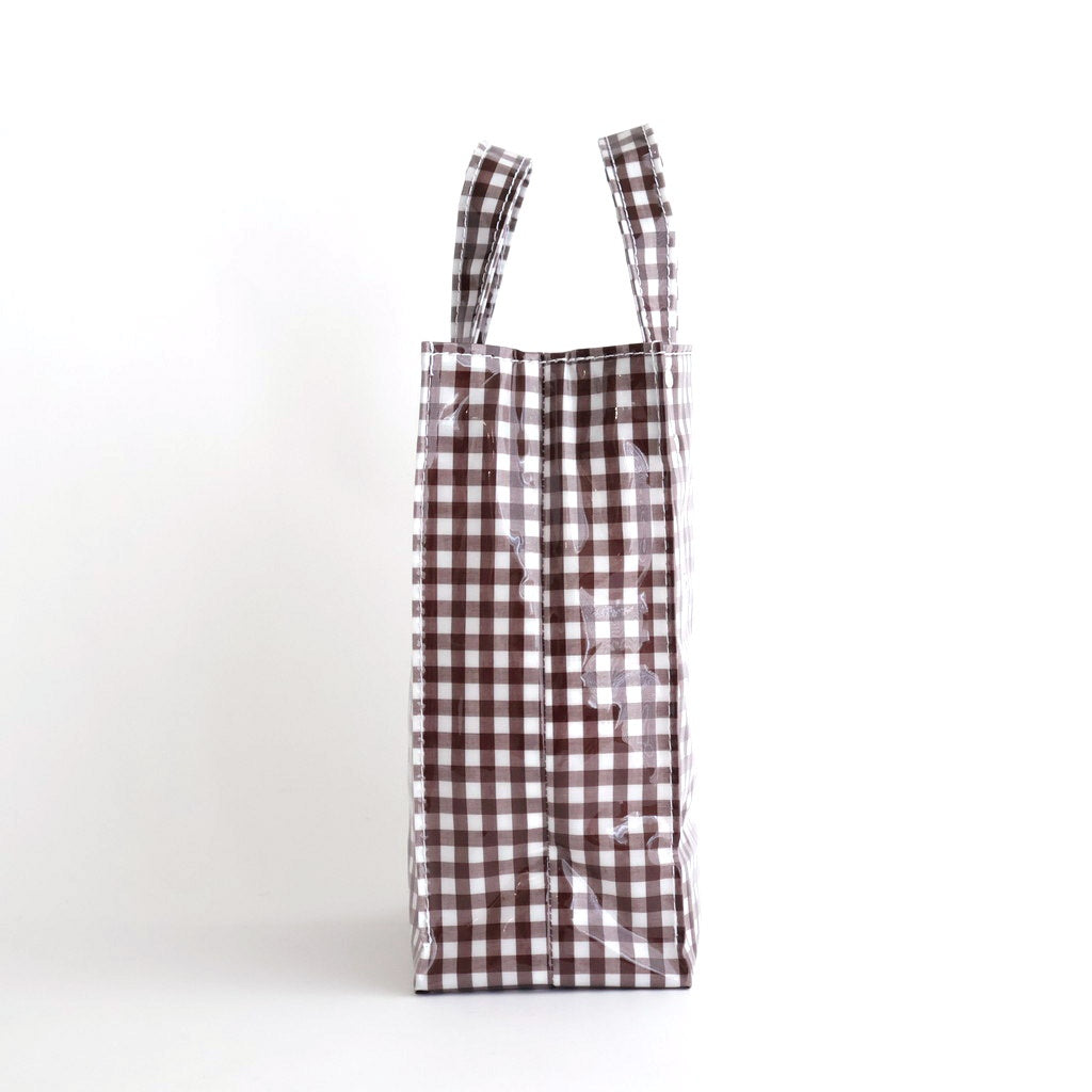 PAPER TOTE SMALL #GINGHAM BROWN [TMB-2286H]