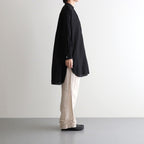 G.D COTTON SILK STAND COLLAR LONG SHIRT #Black [no.7366]