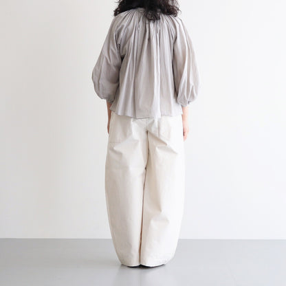 HW wide trousers #Off white [001501]