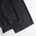 WORSTED SERGE 2TUCK WIDE EASY PANTS #9800 CHARCOAL [GNMDS2502WS]