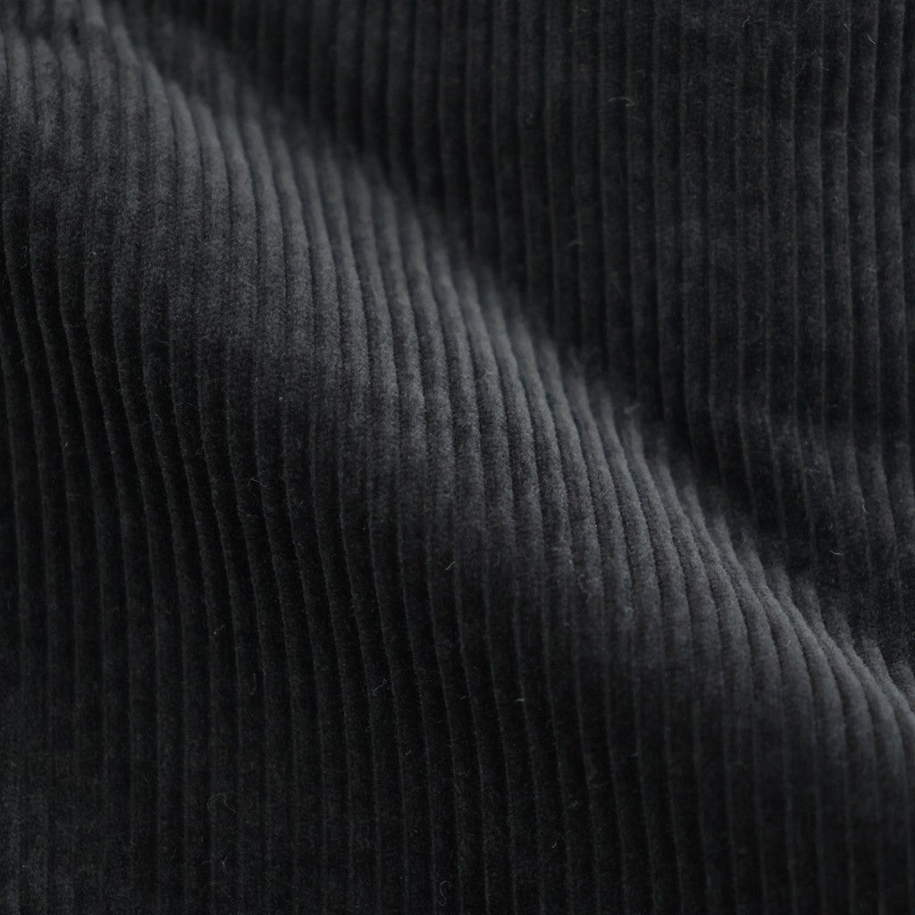 8WALE CORDUROY EASY WIDE PANTS #9900 BLACK [GNMDS2052CR]