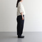 WEST POINT 2TUCK TAPERED EASY PANTS #3900 NAVY [GNMDS2501WP]