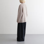 double honeycomb mesh-knit buttonless C/D #sand beige mix [WXSP-UW112]