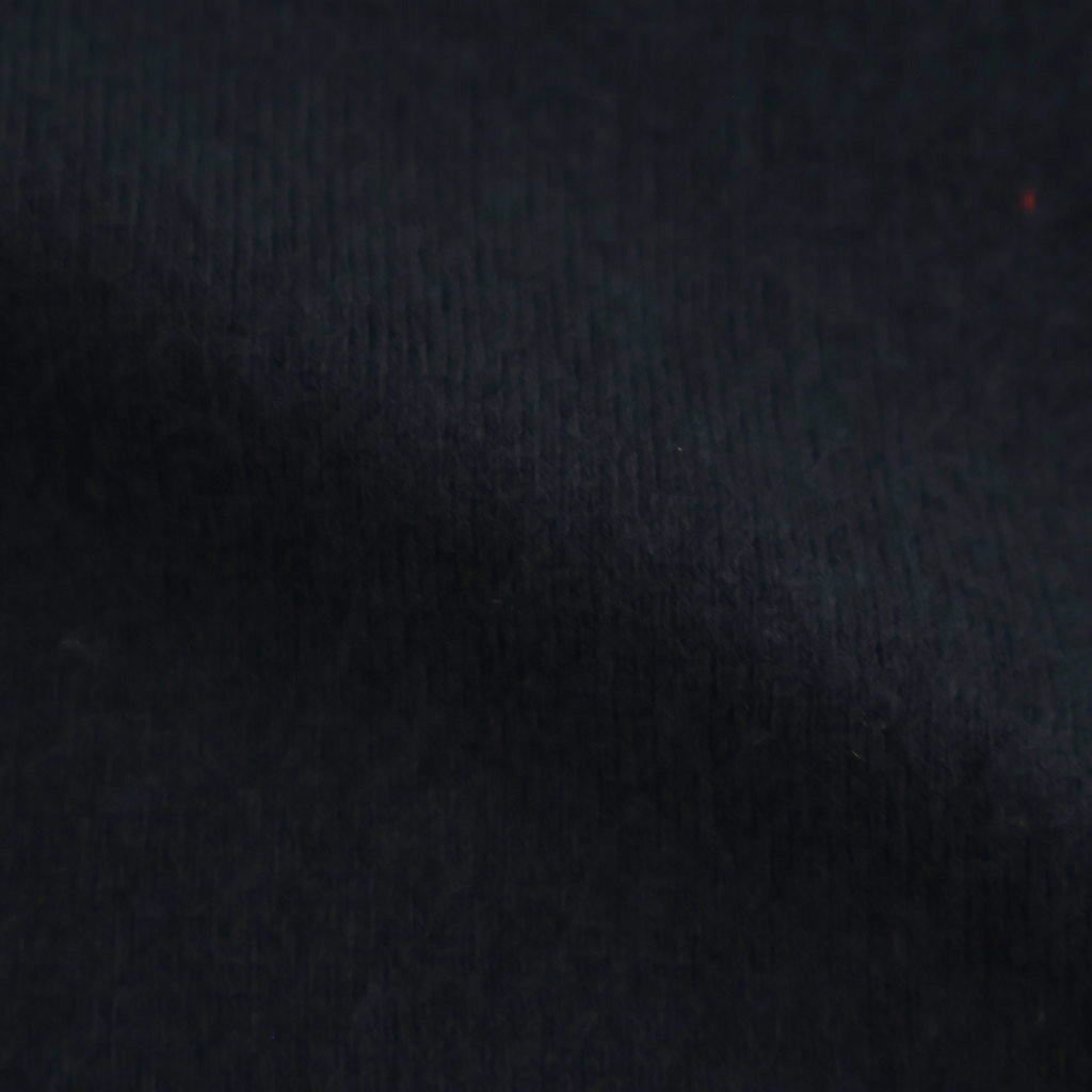 14GG 2PLY PLAIN STITCH COTTON/WOOL/CASHMER CREW-NECK PULLOVER #9900 BLACK [GNSL24542]