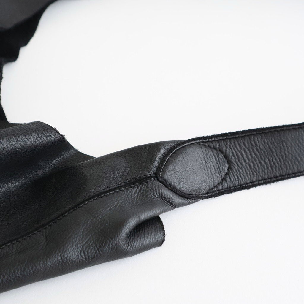 COW LEATHER ONE HANDLE BAG #9900 BLACK [SVMDSH2621]
