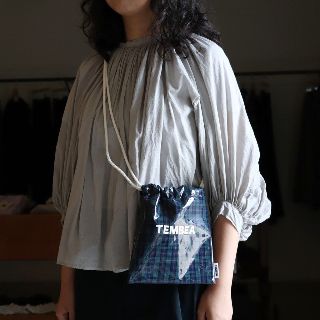 巾着POCHETTE #CHECK NAVY [TMB-2586H]