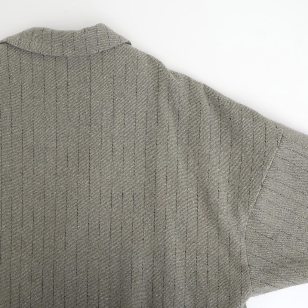薄雲：Coat jacket #A pale stripes [13251-19103]