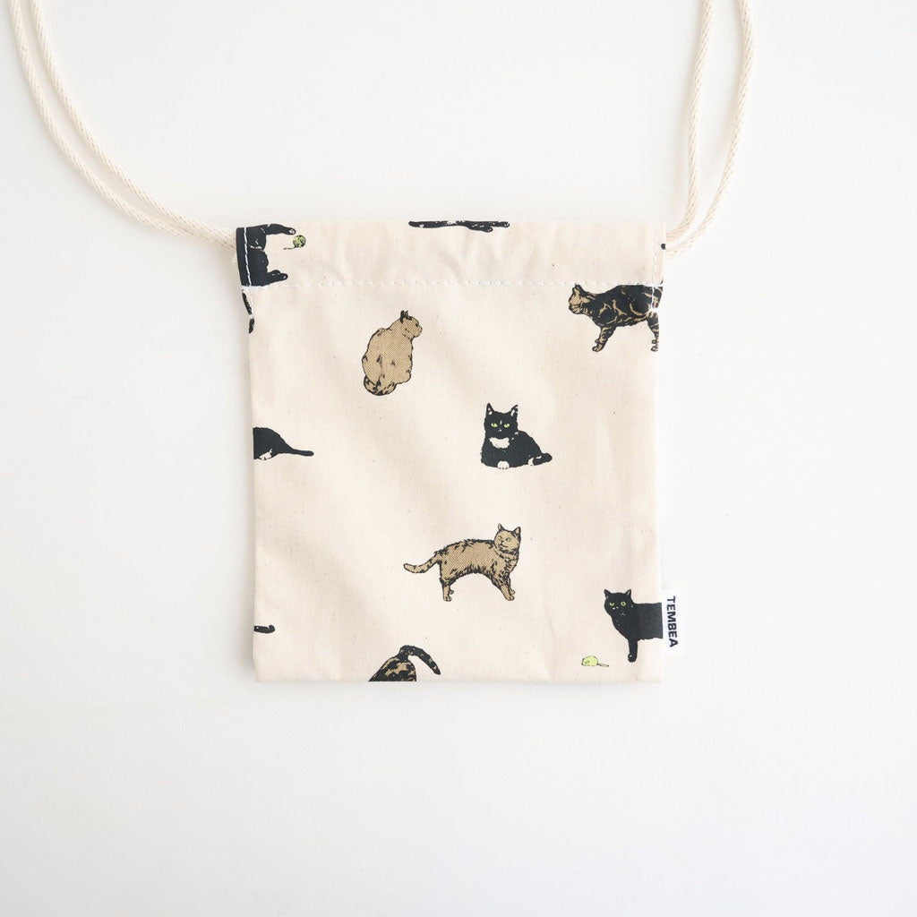 巾着POCHETTE #CAT/CHOCO [TMB-2137A]