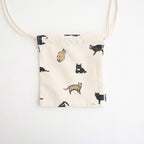 巾着POCHETTE #CAT/CHOCO [TMB-2137A]