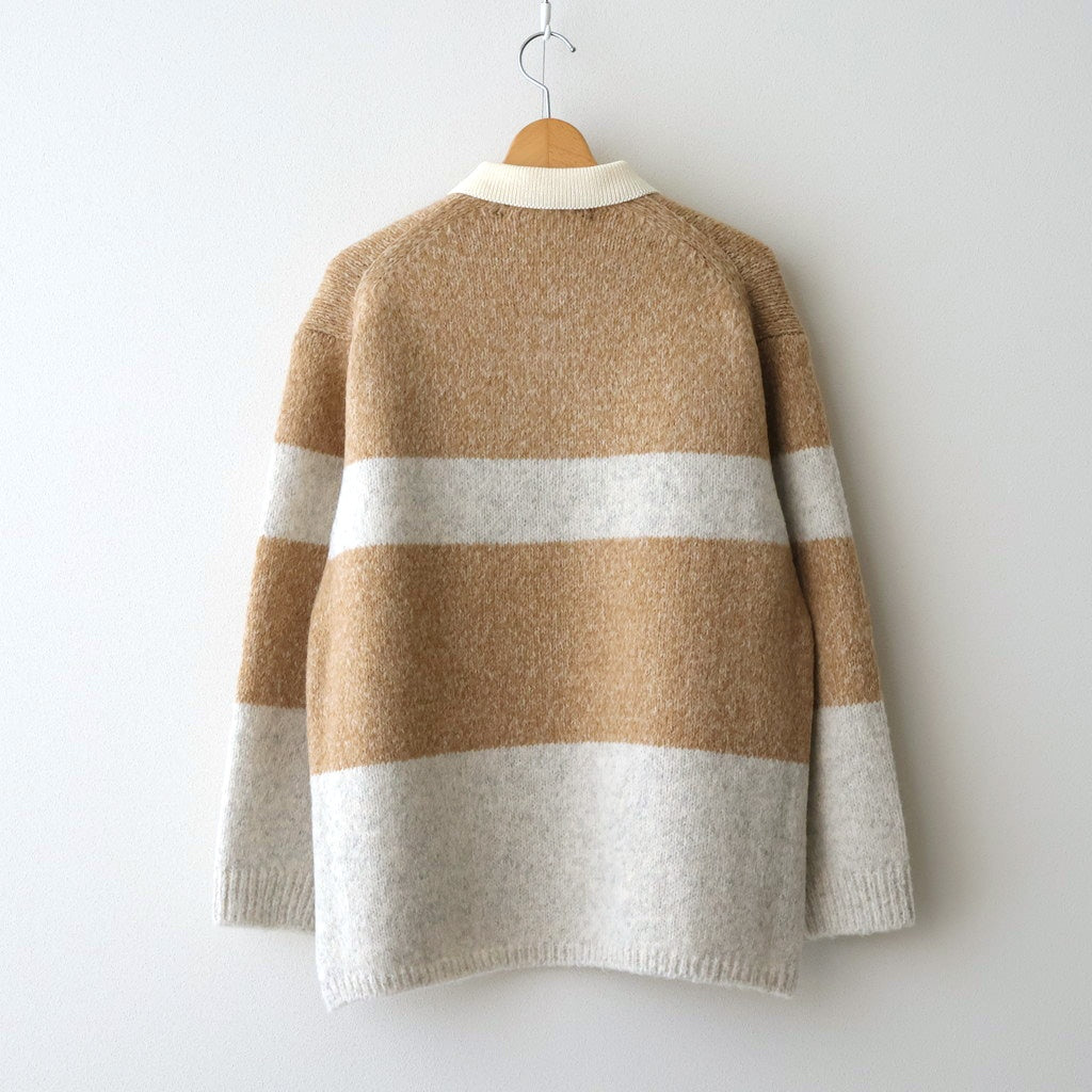Blushed rugger knit #Beige [252803]