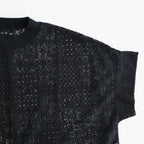 パッチワークレース モックネックドルマンT #001 クロ [TS260CT088]