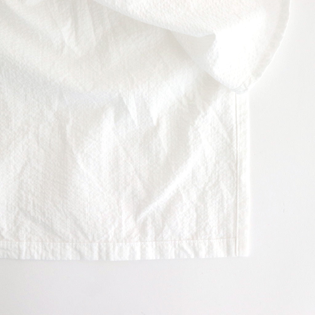 日日夜夜：Embroidery long tunic shirt #off white [13251-05307]